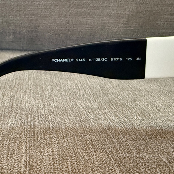 CHANEL Black and White Sunglasses main image 6